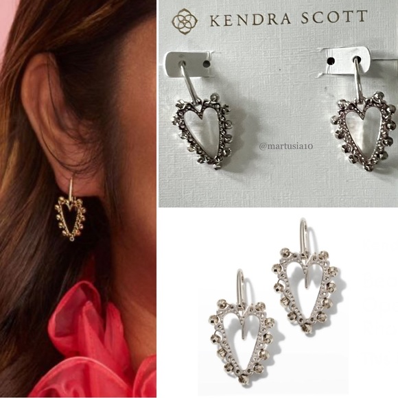 Kendra Scott Jewelry Kendra Scott Beaded Ansley Heart Open Frame